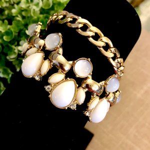 COPY - Neiman Marcus Lee Angel Capril Opal Stone Two layer bracelet NWT 48